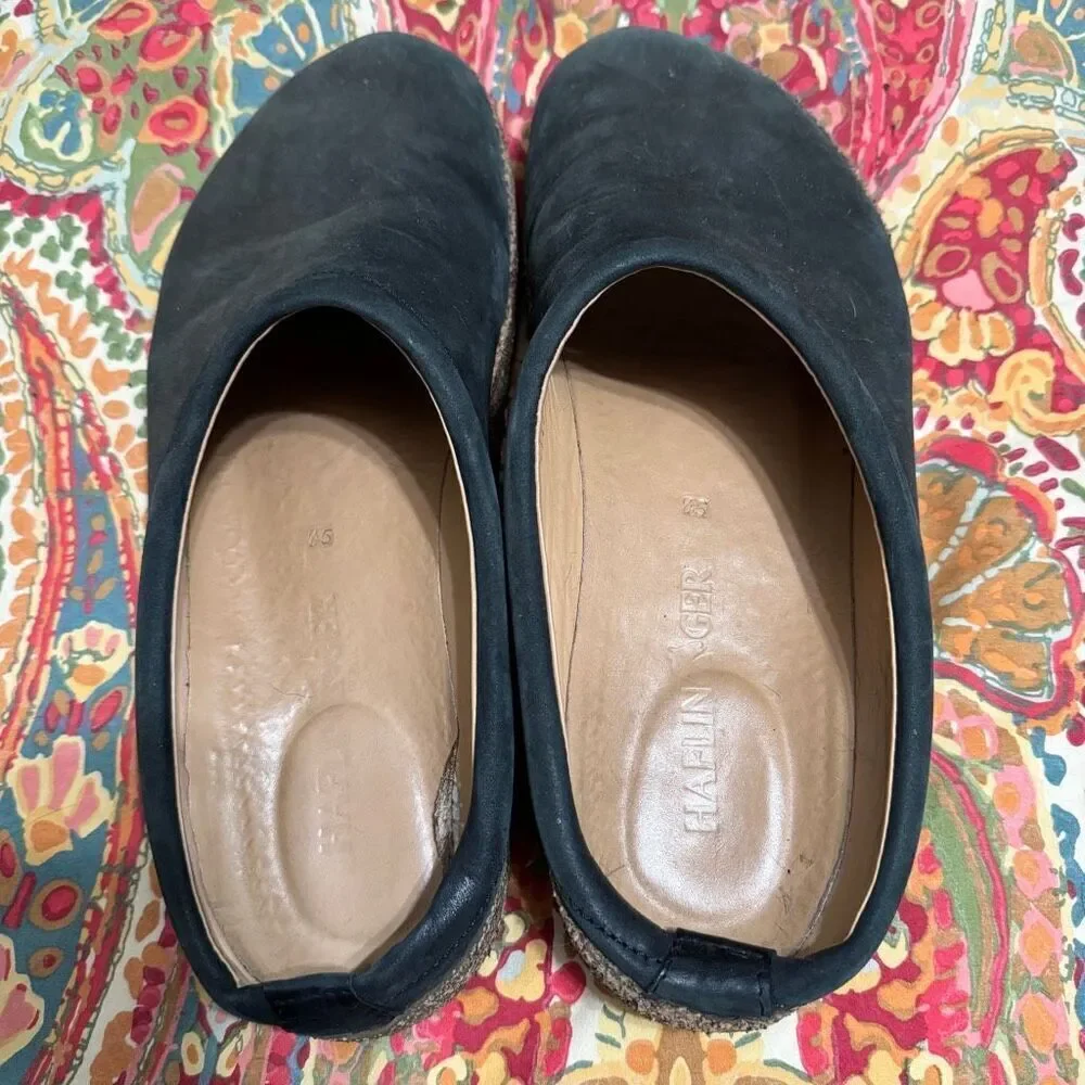 Haflinger forest green suede clog men’s size 45